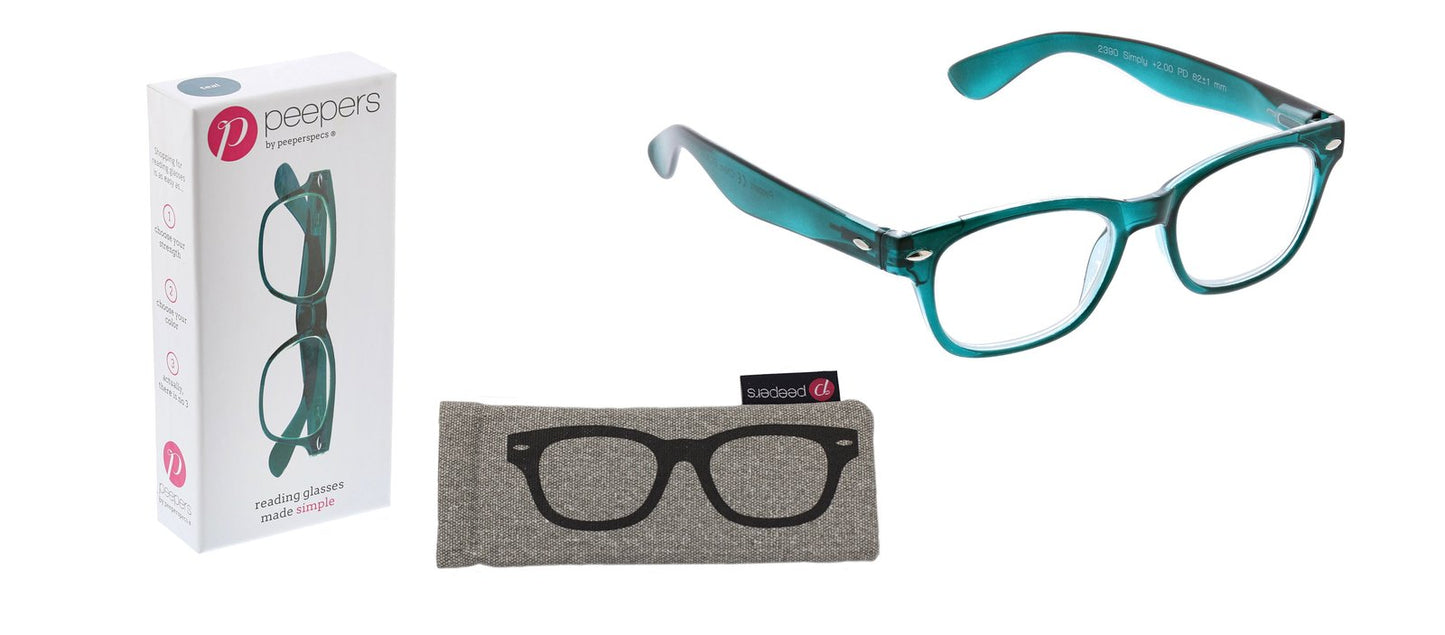 Lunettes de lecture Teal Simply Peepers