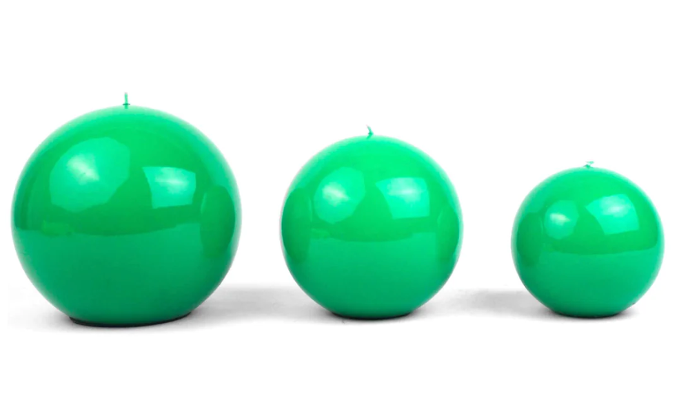 Green Sphere Candles