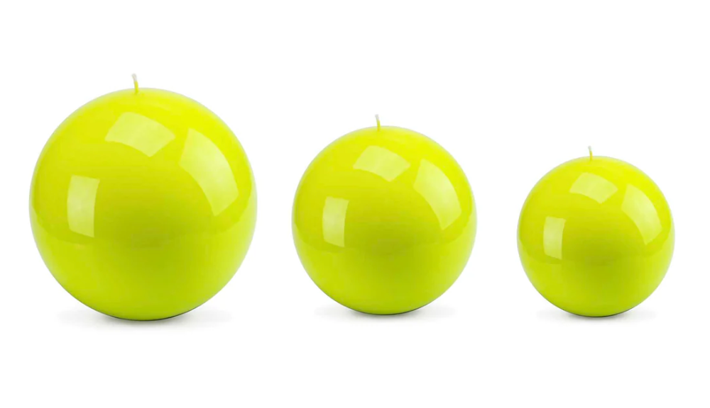 Light Green Sphere Candles