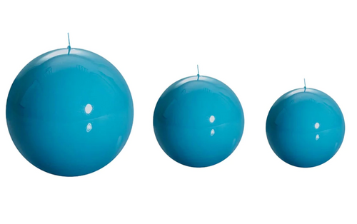 Turquoise Sphere Candles