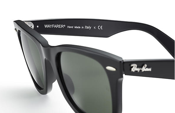 Lunettes de soleil Wayfarer noires