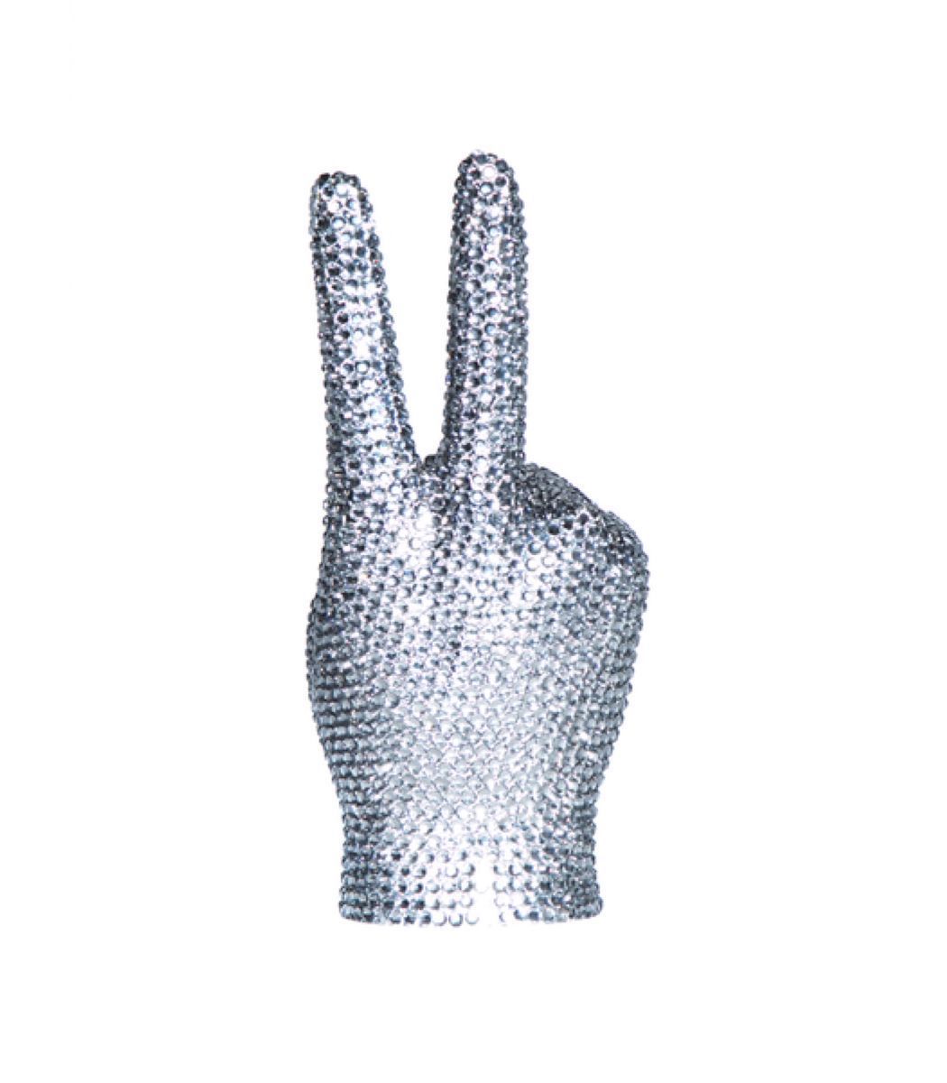 Rhinestone Peace Fingers