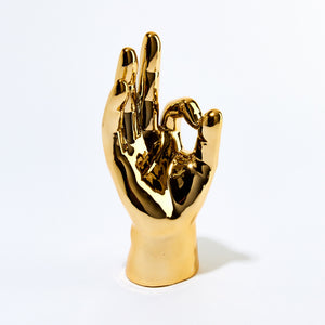 Gold "OK" Fingers
