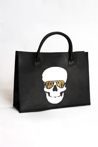 Modern Vegan Tote- Skull