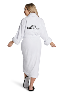 Mrs Fabulous Plush Robe