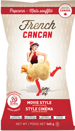 Movie Style French Cancan Popcorn