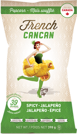 Popcorn French Cancan épicé au piment jalapeño