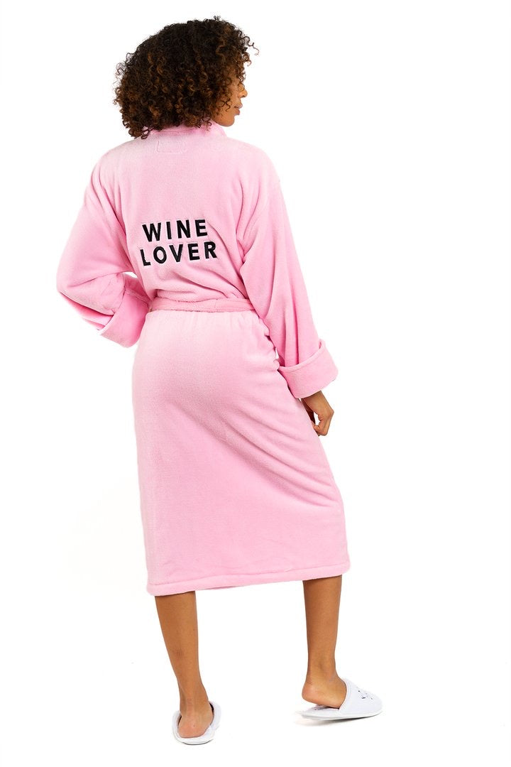 Wine Lover Plush Robe